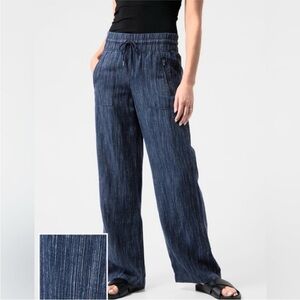 Athleta Blue Wide Leg Pants